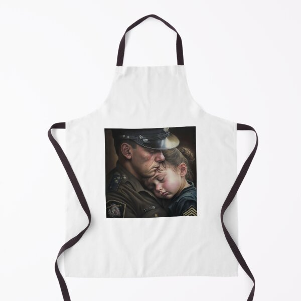 Item preview, Police father huging his kid designed and sold by ARTeez⭐️⭐️⭐️⭐️⭐️.