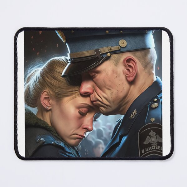 Item preview, Policeman huging his wife police woman designed and sold by ARTeez⭐️⭐️⭐️⭐️⭐️.