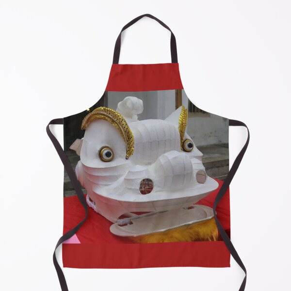 Item preview, Unfinished white plastered Chinese Dragon mask on a festival designed and sold by kall3bu.