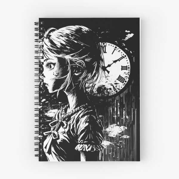 Item preview, black and white clock girl designed and sold by Soma-LUL.
