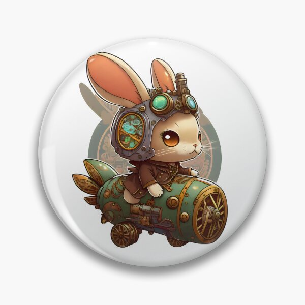 Item preview, Steampunk Bunny | Steampunk Rabbit | Kawaii Rabbit designed and sold by CosmicLoots.
