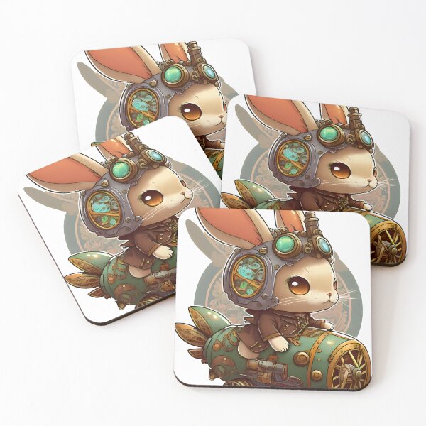Item preview, Steampunk Bunny | Steampunk Rabbit | Kawaii Rabbit designed and sold by CosmicLoots.