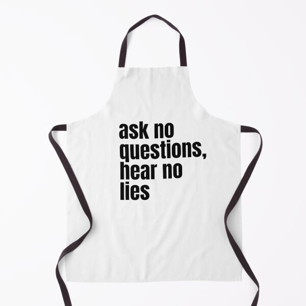Item preview, Ask No Questions Hear No Lies | Black on White #1 designed and sold by simpleones.