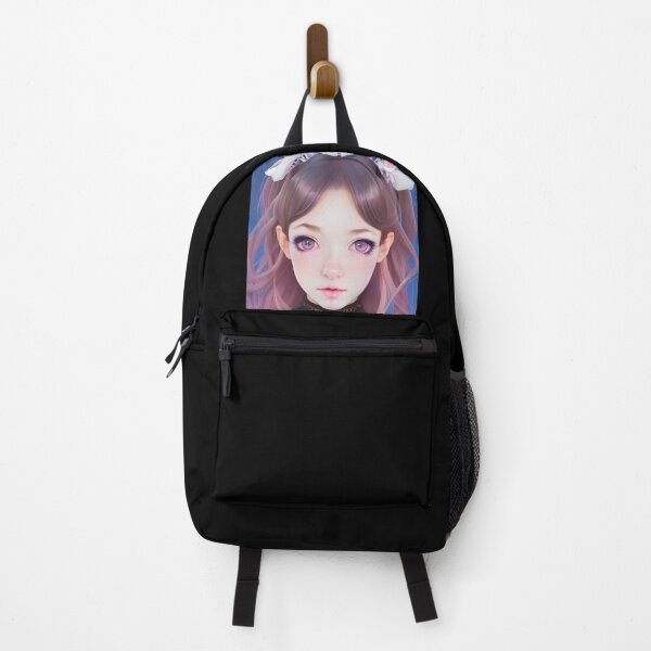 Item preview, Kawaii Anime Girl With Black Choker And Cute Pigtails designed and sold by LaLilacRose.