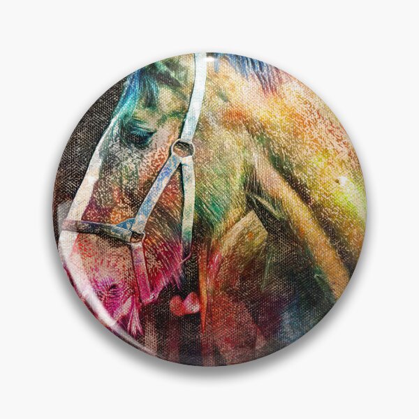 Item preview, Shire horse in stable – digital painting designed and sold by NickoPrints.