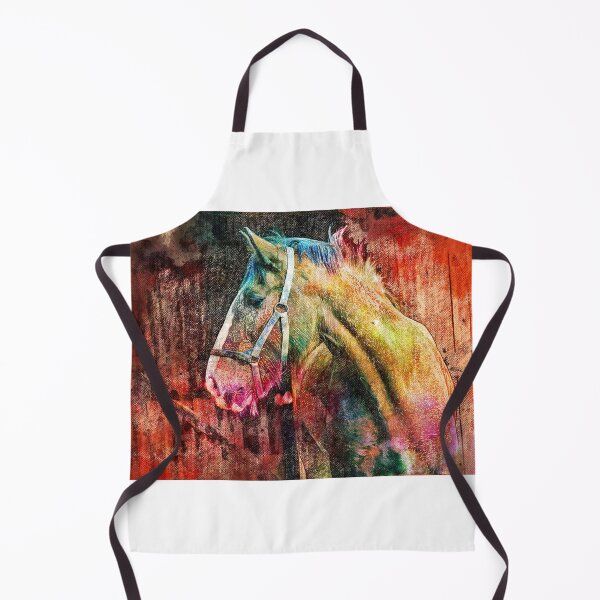 Item preview, Shire horse in stable – digital painting designed and sold by NickoPrints.