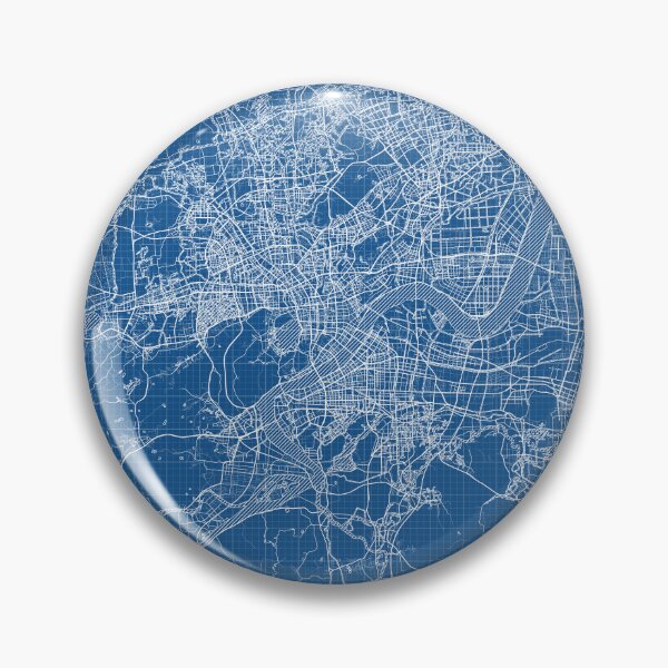 Item preview, Hangzhou City Map of Zhejiang, China - Blueprint designed and sold by deMAP.