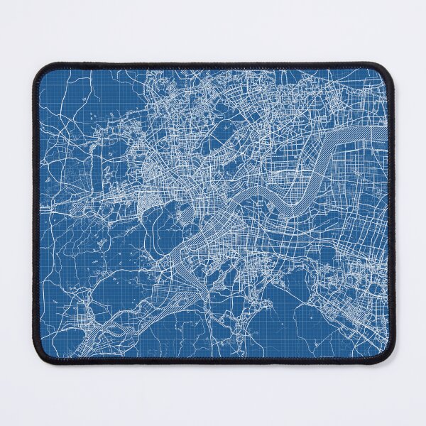 Item preview, Hangzhou City Map of Zhejiang, China - Blueprint designed and sold by deMAP.