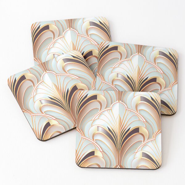 Item preview, Soft Classic Brilliant Art Deco Pattern Digital Painting designed and sold by CodeAndColors.