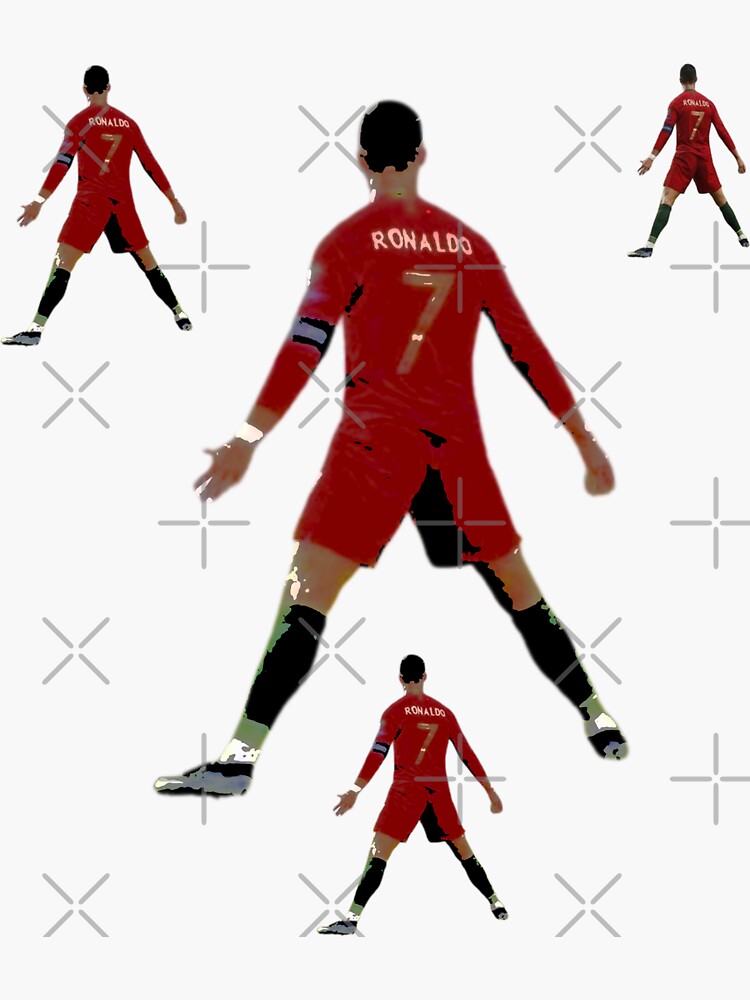 Cristiano Ronaldo Celebration Sticker Sticker for Sale by Football Tee