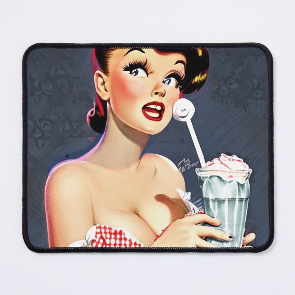 Item preview, Milkshake Pinup Girl designed and sold by cutestpinups.