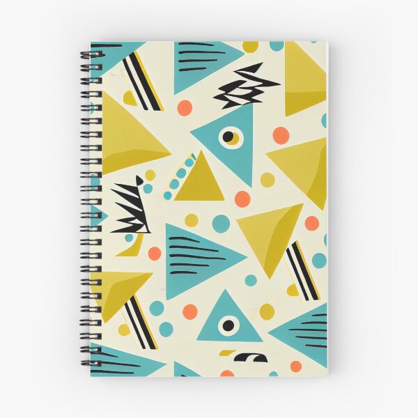 Item preview, Angular Kawaii Rough Midcentury Modern Pattern Digital Painting designed and sold by CodeAndColors.