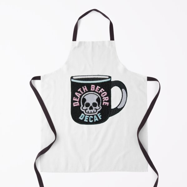 Item preview, Death Before Decaf Sticker designed and sold by designolo.