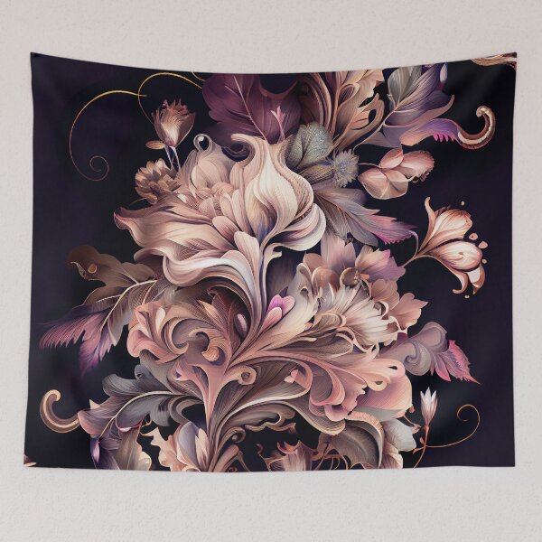 Item preview, Fine Dreamy Elegant Maximalist Pattern Digital Painting designed and sold by CodeAndColors.