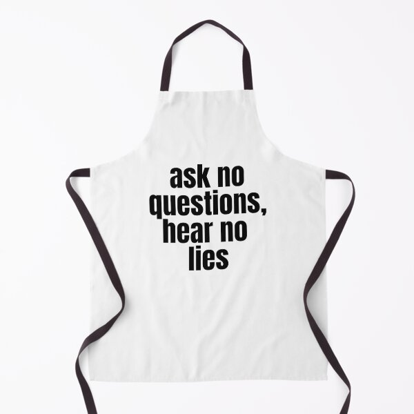 Item preview, Ask No Questions Hear No Lies | Black on White #3 designed and sold by simpleones.