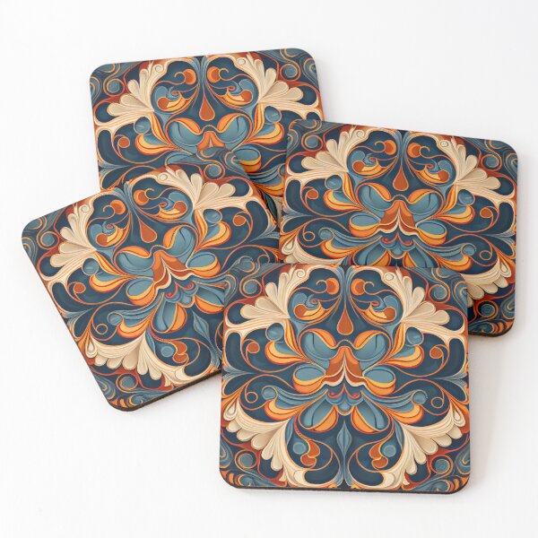 Item preview, Artistic Flowing New Traditional Pattern Digital Painting designed and sold by CodeAndColors.