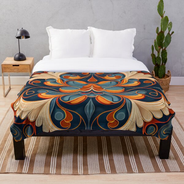 Item preview, Artistic Flowing New Traditional Pattern Digital Painting designed and sold by CodeAndColors.