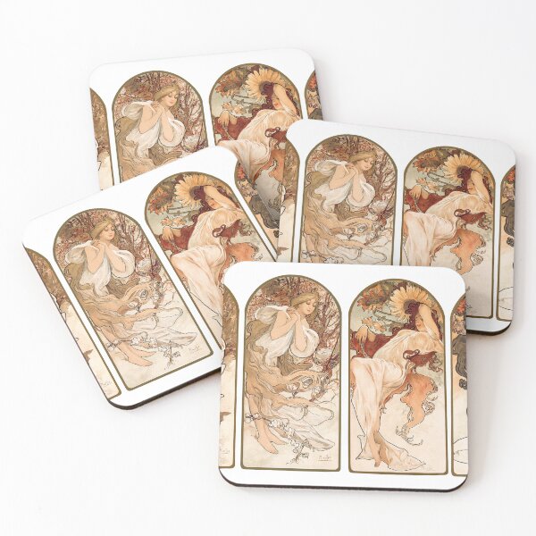 Item preview, Alphonse Maria Mucha's The Seasons (1897). designed and sold by superbling.