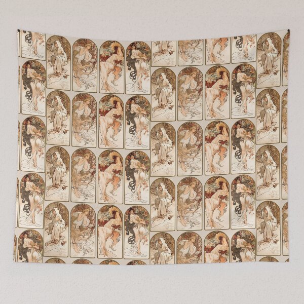 Item preview, Alphonse Maria Mucha's The Seasons (1897). designed and sold by superbling.