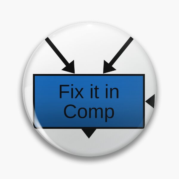 Artikelvorschau, Fix it in Comp - blau (Ausgabe 2023) entworfen und verkauft von CryptoMemesRB.