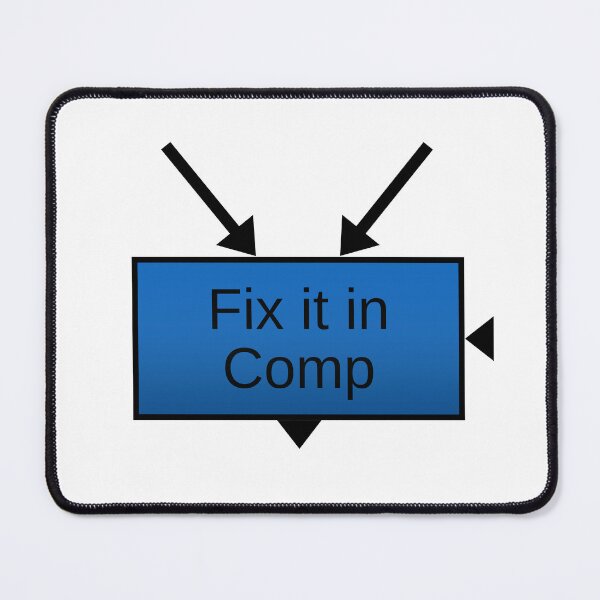 Artikelvorschau, Fix it in Comp - blau (Ausgabe 2023) entworfen und verkauft von CryptoMemesRB.