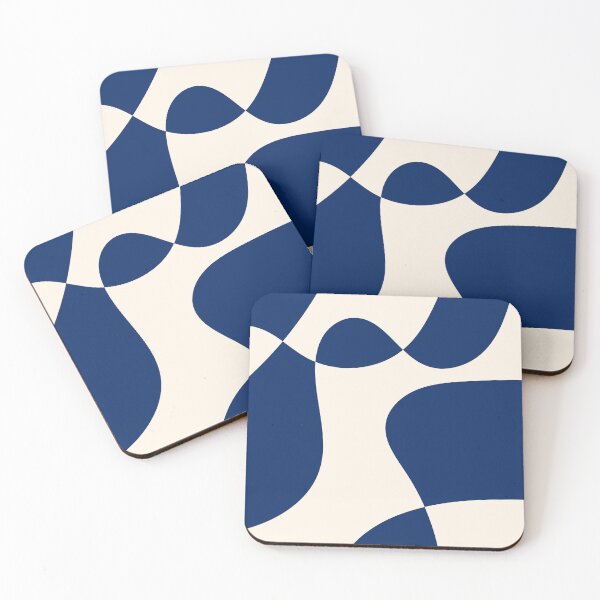 Item preview, Royal Blue and Beige Abstract Art N2 designed and sold by GraphicBicycle.