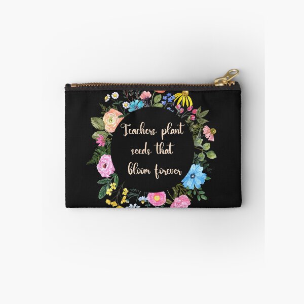 Item preview, Teacher Quote: Teachers plant seeds that bloom forever Flower Wreath designed and sold by Bright76.