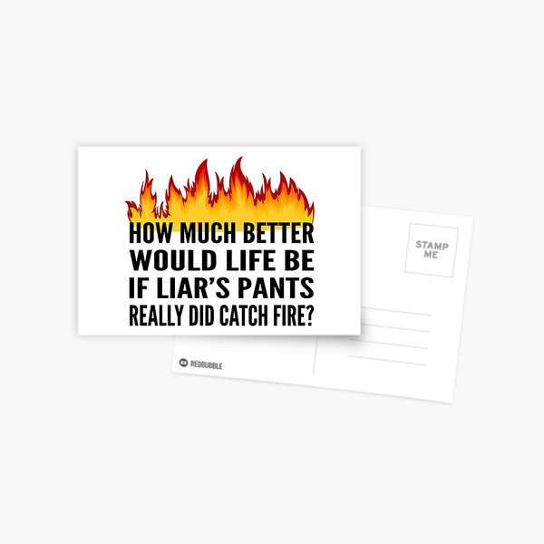 Liar Postcards For Sale Redbubble