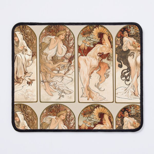 Item preview, Alphonse Maria Mucha's The Seasons (1897). designed and sold by superbling.