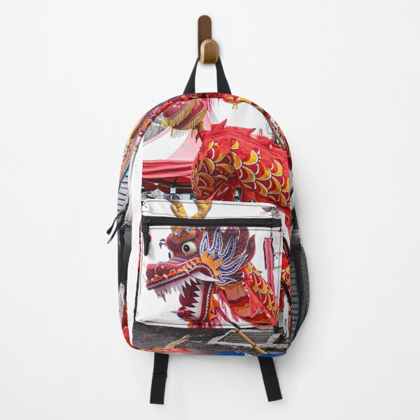 Item preview, A cruled long red dragon on a Chinese New Year festival on a street in Georgetown. designed and sold by kall3bu.