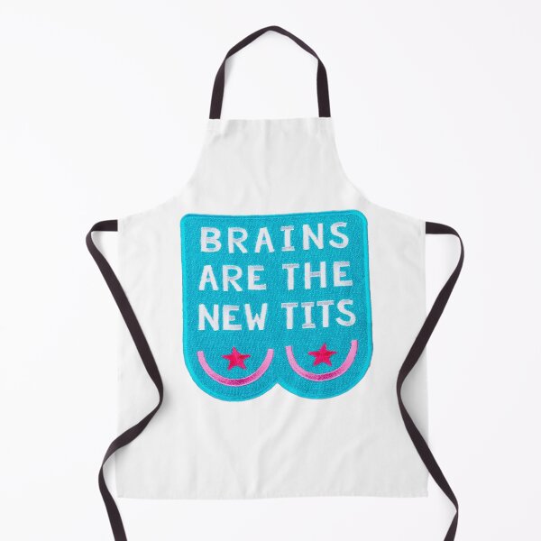 Item preview, Brains Are The New Tits Sticker designed and sold by designolo.