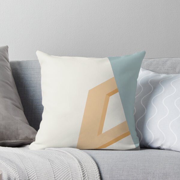 Item preview, orange blue geometric abstract architecture designed and sold by dpsstudio.