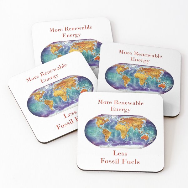 Item preview, More Renewable Energy Less Fossil Fuels  designed and sold by CrankyOldDude.