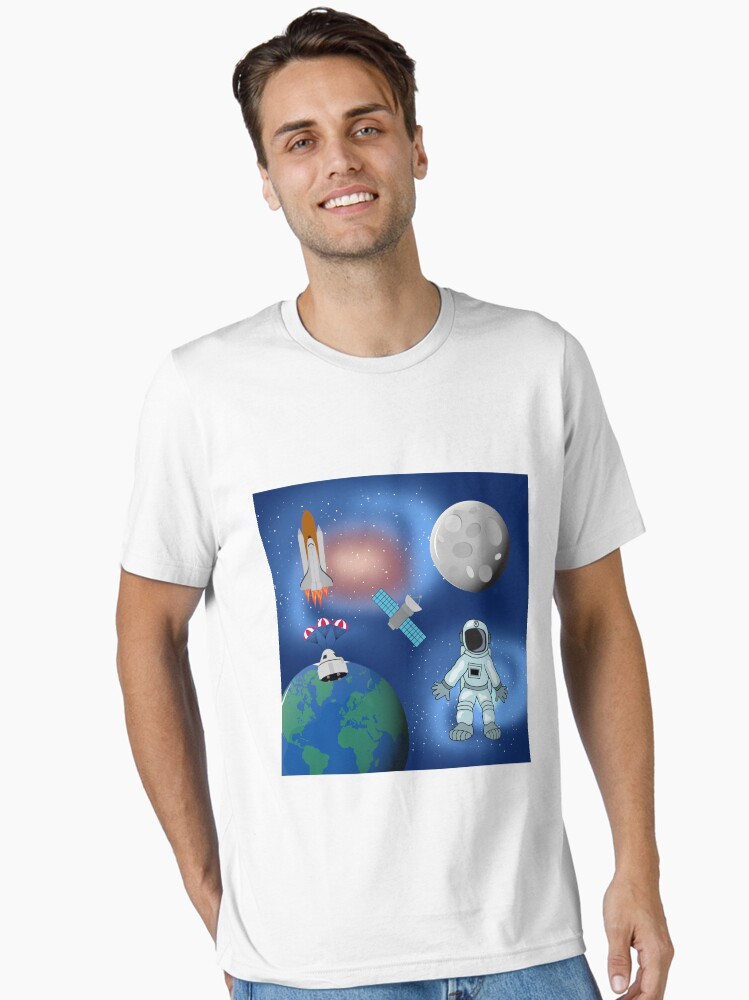 Astronaut in Space Galaxy Theme