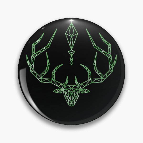 Item preview, green deer head with diamond designed and sold by octo-PS.