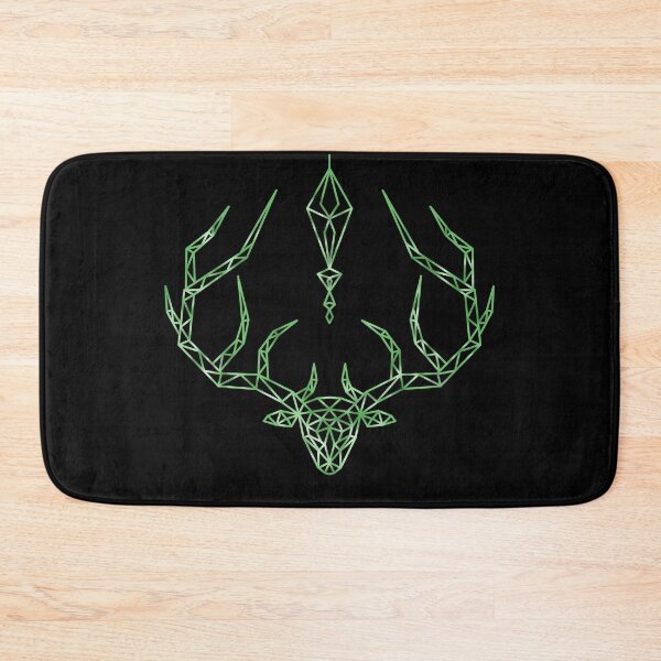 Item preview, green deer head with diamond designed and sold by octo-PS.