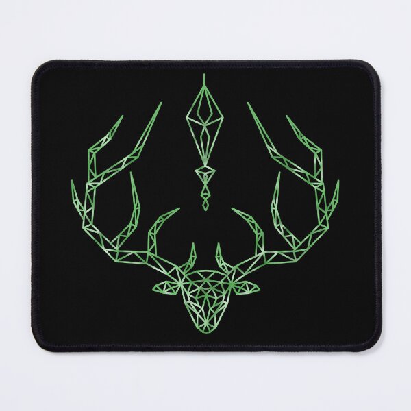 Item preview, green deer head with diamond designed and sold by octo-PS.