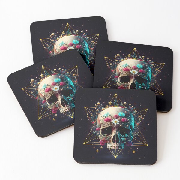 Item preview, Beauty and Death | Floral Skull designed and sold by CosmicLoots.