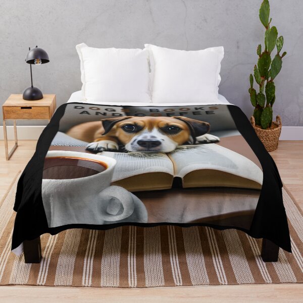 Item preview, Dogs, books and coffee designed and sold by CottagePop.