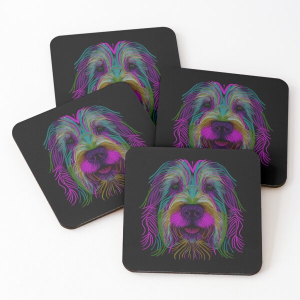 Item preview, Bearded Collie Dog Colorful Paint Splash designed and sold by rafaeltto.