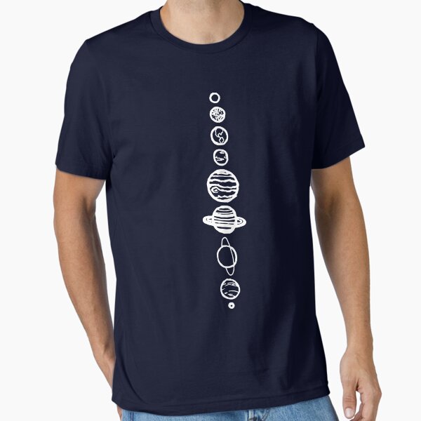 Midnight Blue Planets Essential T-Shirt