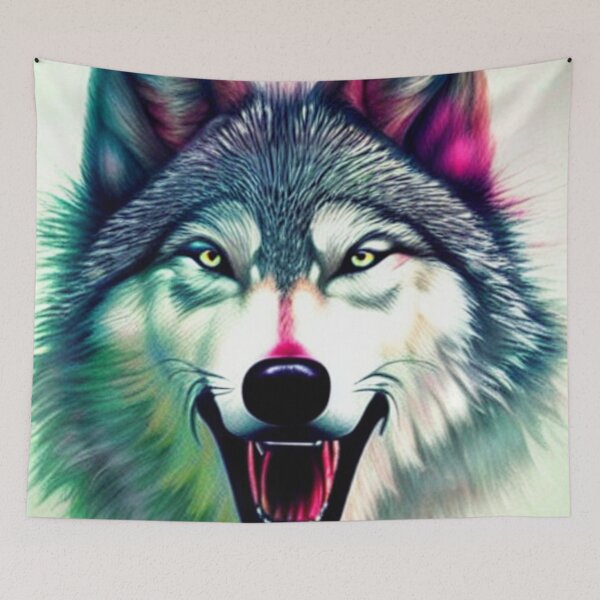 Artikelvorschau, KI-Wolfskunst 4 entworfen und verkauft von MMwolfdogden.