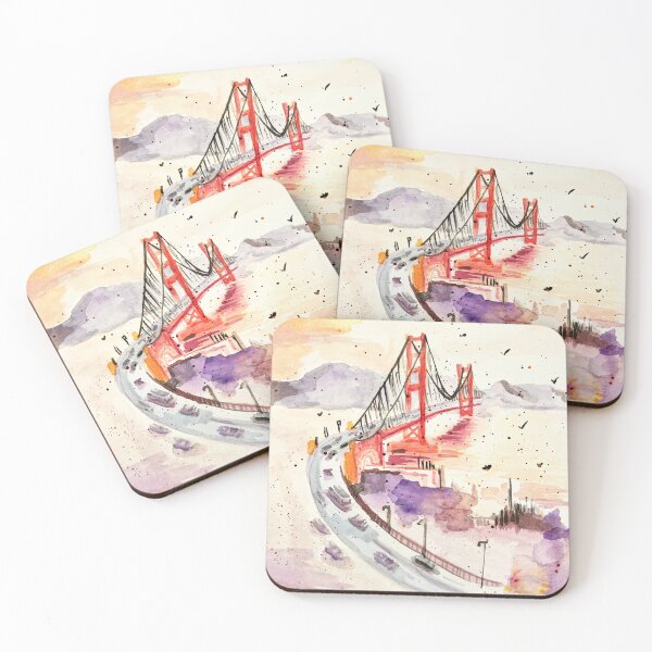 Item preview, Golden Gate Bridge, San Francisco Watercolor Painting designed and sold by Amymerola84.