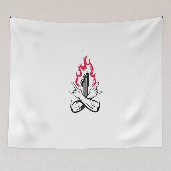 Item preview, Guitar on fire designed and sold by DeversDesigns.