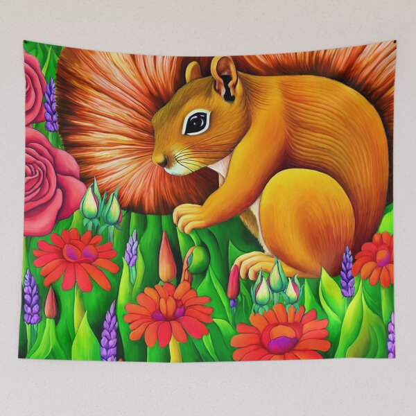 Item preview, Squirrel in the Garden designed and sold by Kestrelle.