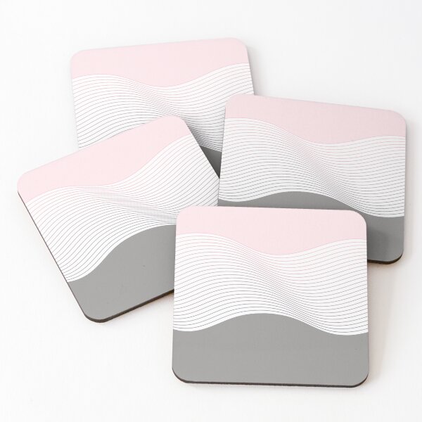 Item preview, Abstract wave pink and gray background  designed and sold by artsimo.