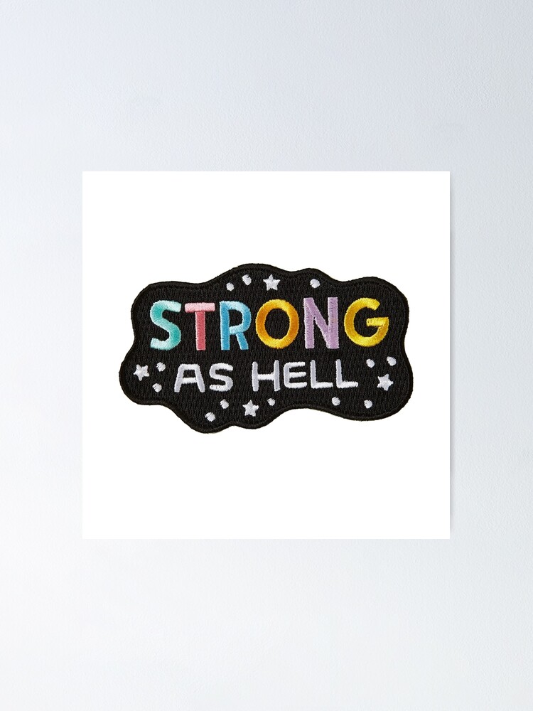 Thumbnail 1 of 3, Poster, Strong Sticker designed and sold by designolo.