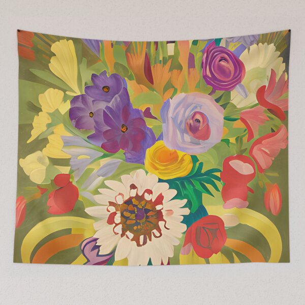 Item preview, Folkart Lovely Flowers designed and sold by artcreatedbybill.