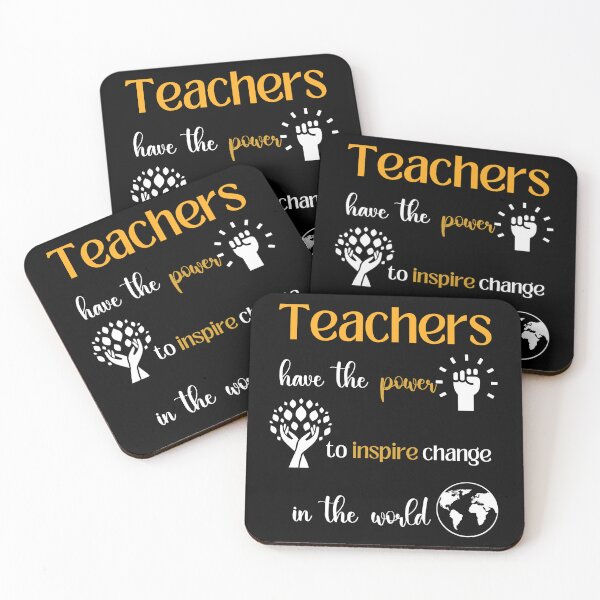 Item preview, Teacher Quote: Teachers Have The Power to Inspire Change In The World designed and sold by Bright76.