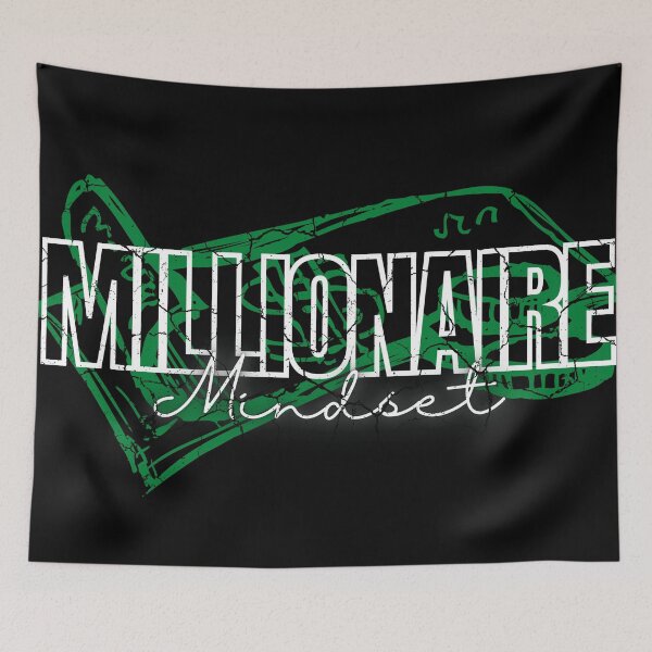 Item preview, Millionaire Mindset poster distressed  designed and sold by KingsManKind.